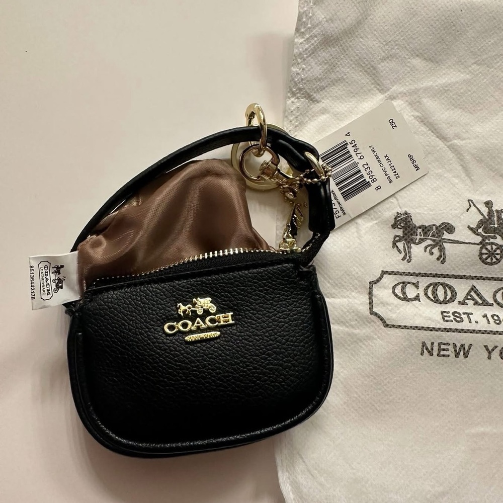 Coach Black Mini Leather Bag